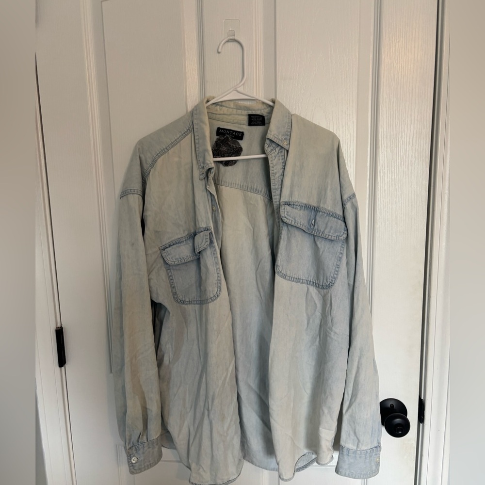 Pepsi Light Blue Denim Shirt Jacket for Men